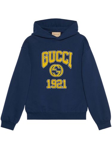 GUCCI - Logo Cotton Hoodie - Gucci - Modalova
