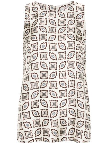 ALBERTO BIANI - Silk Sleeveless Top - Alberto Biani - Modalova