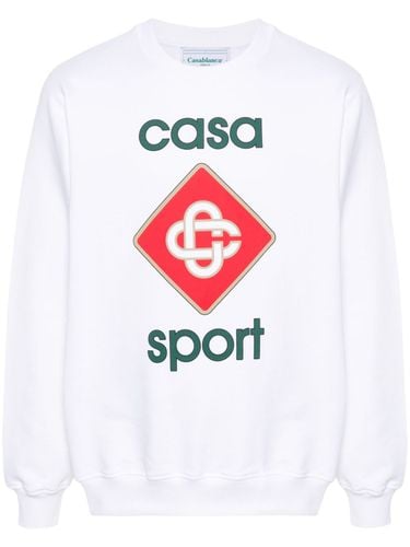 Logo Organic Cotton Sweatshirt - Casablanca - Modalova