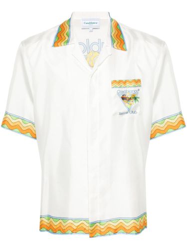 CASABLANCA - Tennis Club Silk Shirt - Casablanca - Modalova