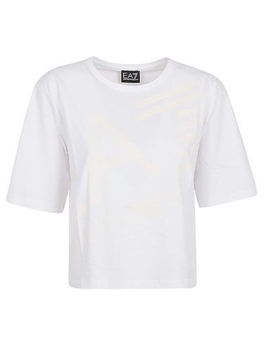 EA7 - Logo Cotton T-shirt - EA7 - Modalova