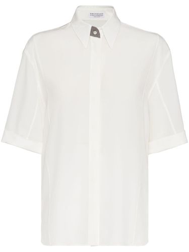 Short-sleeve Silk Shirt - Brunello Cucinelli - Modalova