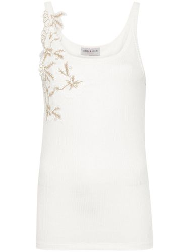 ERMANNO - Embroidered Tank Top - Ermanno - Modalova