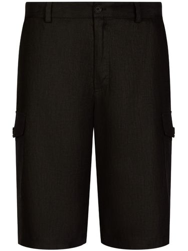 Linen Cargo Shorts - Dolce & Gabbana - Modalova