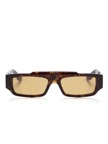 GUCCI - Rectangle Frame Sunglasses - Gucci - Modalova