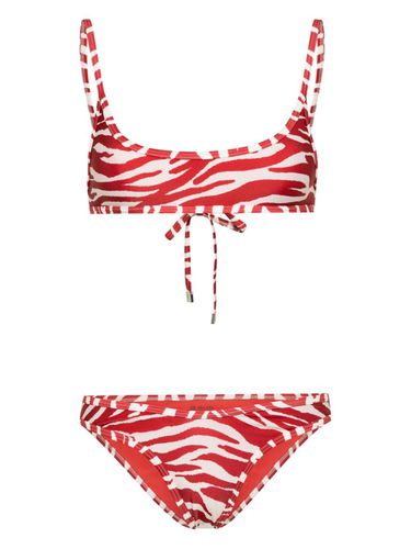 THE ATTICO - Zebra Print Bikini Set - The Attico - Modalova