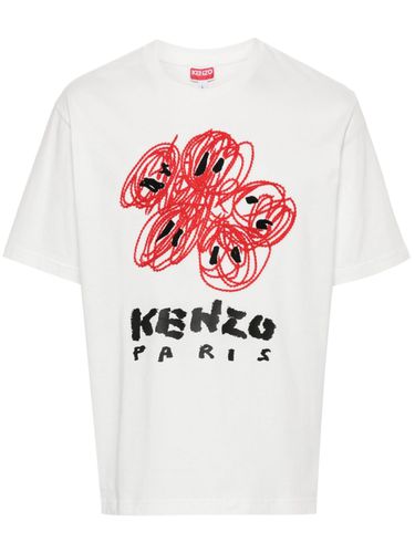 Drawn Varsity Cotton T-shirt - Kenzo - Modalova