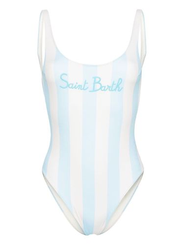Logo Striped One-piece Swimsuit - Mc2 Saint Barth - Modalova
