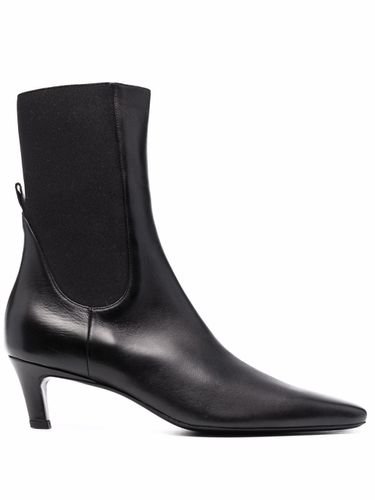 TOTEME - Leather Mid Heel Boots - Toteme - Modalova
