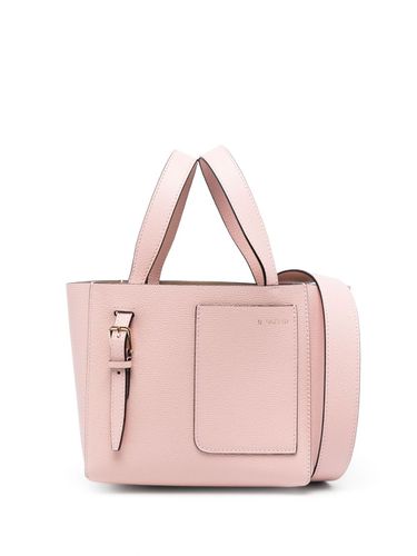 VALEXTRA - Leather Mini Bucket Bag - Valextra - Modalova