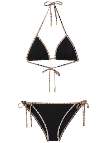 Check Detail Triangle Bikini Set - Burberry - Modalova