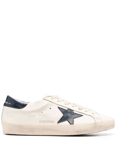 Super Star Leather Sneakers - Golden Goose - Modalova