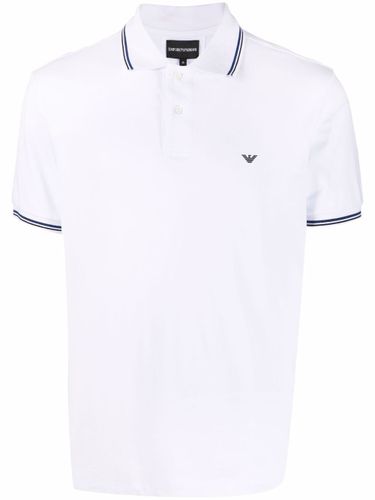 Logo Cotton Polo Shirt - Emporio Armani - Modalova