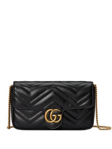 Gg Marmont Leather Mini Bag And Card Case Set - Gucci - Modalova