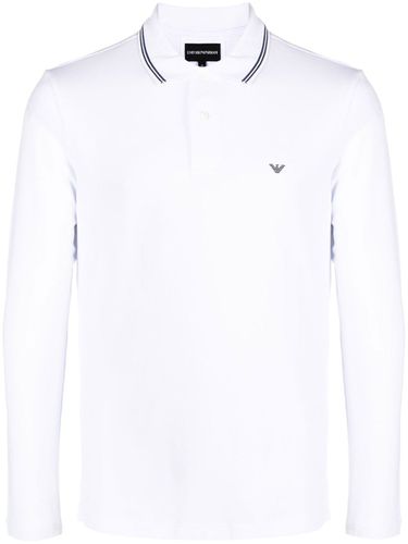 Logo Cotton Polo Shirt - Emporio Armani - Modalova