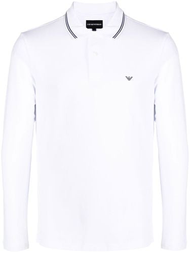 Logo Cotton Polo Shirt - Emporio Armani - Modalova