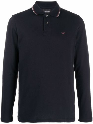 Logo Cotton Polo Shirt - Emporio Armani - Modalova