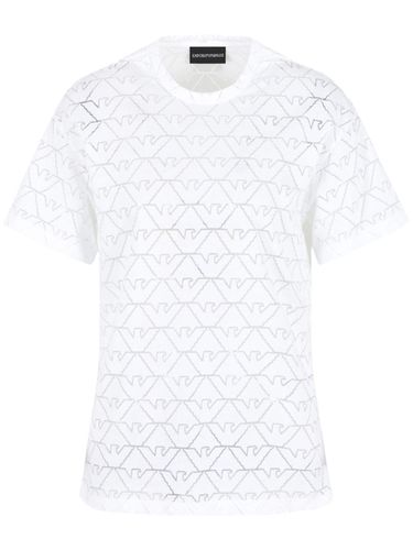 DevorÃ© Cotton T-shirt - Emporio Armani - Modalova