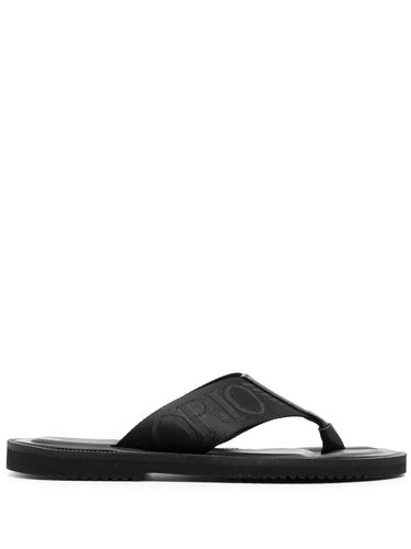 EMPORIO ARMANI - Logo Thong Sandals - Emporio Armani - Modalova