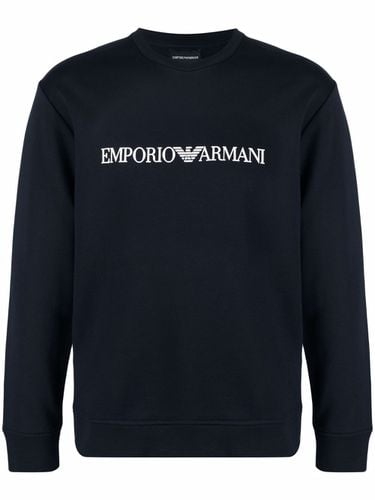 Logo Cotton Blend Sweatshirt - Emporio Armani - Modalova