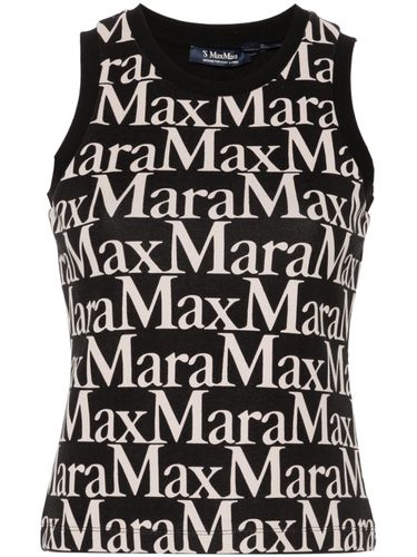 S MAX MARA - Logo Cotton Tank Top - 'S Max Mara - Modalova