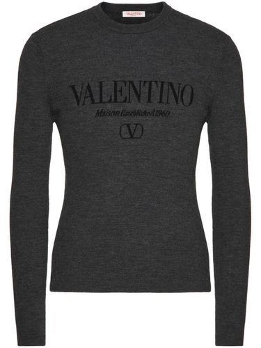 Logo Wool Crewneck Sweater - Valentino - Modalova