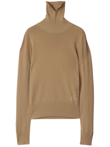 BURBERRY - Wool Turtle Neck Sweater - Burberry - Modalova