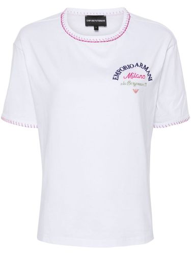 Logo Cotton T-shirt - Emporio Armani - Modalova