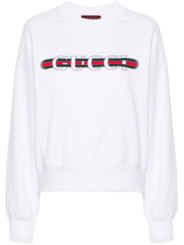 GUCCI - Logo Cotton Sweatshirt - Gucci - Modalova