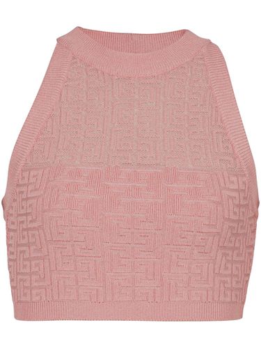 BALMAIN - Monogram Halterneck Top - Balmain - Modalova