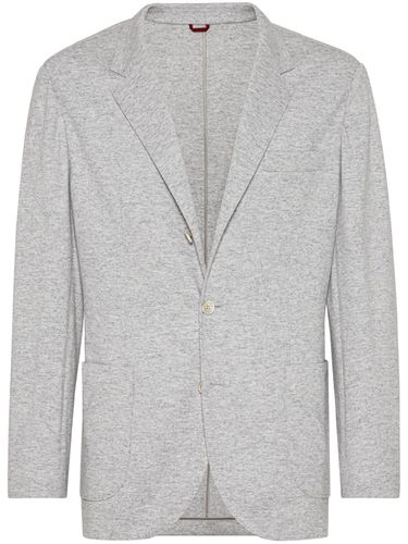 Wool Single-breasted Jacket - Brunello Cucinelli - Modalova