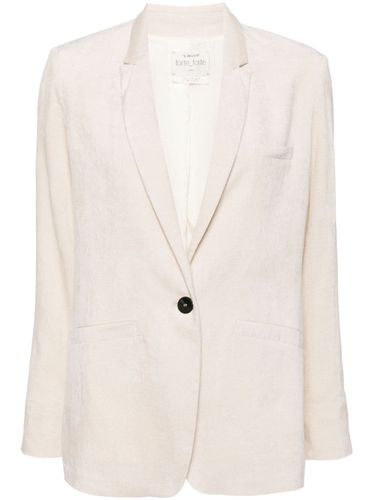 Velvet Single-breasted Blazer Jacket - Forte Forte - Modalova