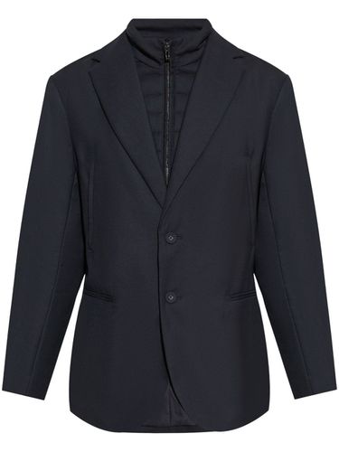 Wool Blend Single-breasted Jacket - Emporio Armani - Modalova