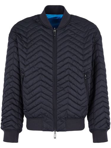 Quilted Bomber Jacket - Emporio Armani - Modalova