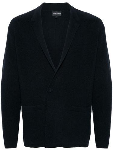 Wool Single-breasted Jacket - Emporio Armani - Modalova