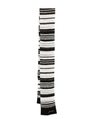 GANNI - Wool Striped Scarf - Ganni - Modalova