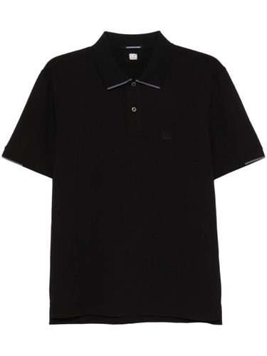 Logo Cotton Polo Shirt - C.p. company - Modalova