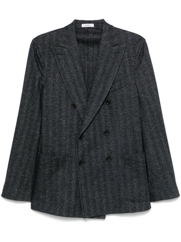 Wool And Cotton Double-breasted Jacket - Boglioli - Modalova