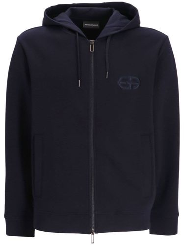 EMPORIO ARMANI - Logo Cotton Hoodie - Emporio Armani - Modalova