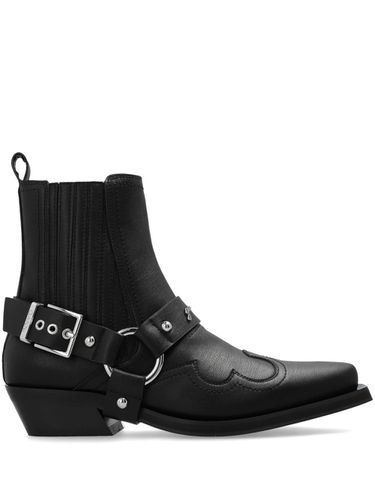 Western Leather Chelsea Boots - Ganni - Modalova