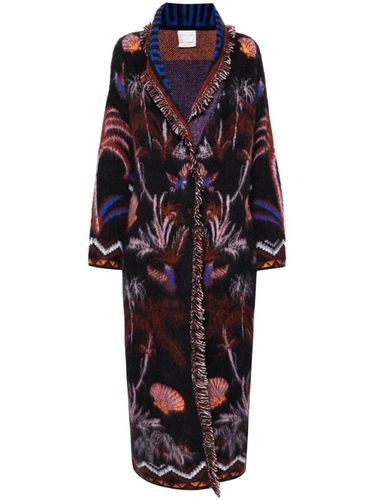 Wool Jacquard Long Coat - Forte Forte - Modalova