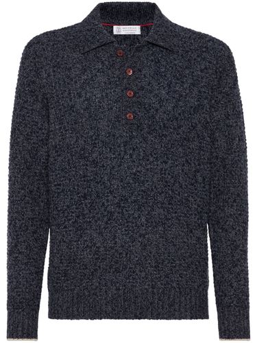 Cashmere And Wool Knitted Polo - Brunello Cucinelli - Modalova