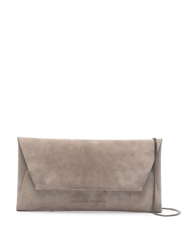 Envelope Suede Clutch - Brunello Cucinelli - Modalova