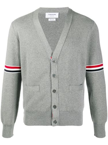 THOM BROWNE - Rwb Cotton Cardigan - Thom Browne - Modalova