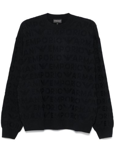 EMPORIO ARMANI - Logo Wool Sweater - Emporio Armani - Modalova