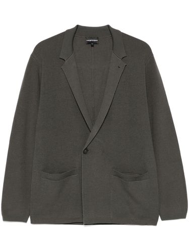 Wool Single-breasted Jacket - Emporio Armani - Modalova