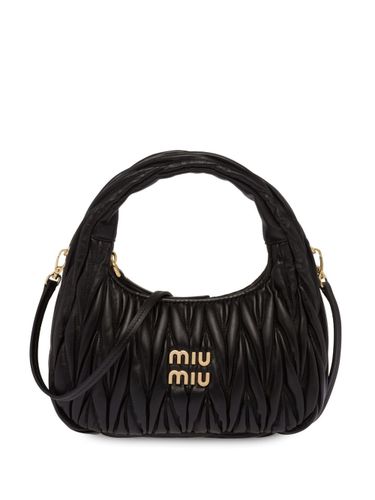 Wander Matelassé Leather Hobo Bag - Miu Miu - Modalova