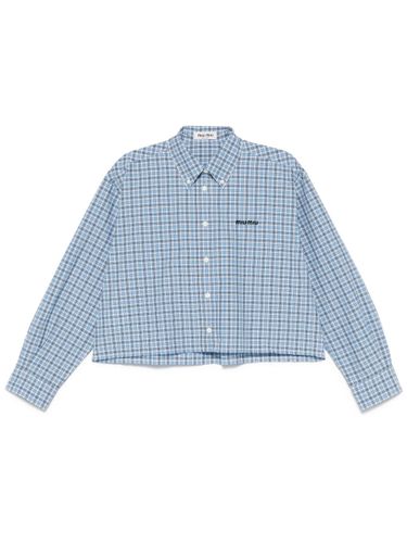 MIU MIU - Cotton Checked Shirt - Miu Miu - Modalova