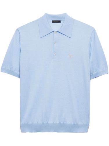 PRADA - Logo Wool Polo Shirt - Prada - Modalova