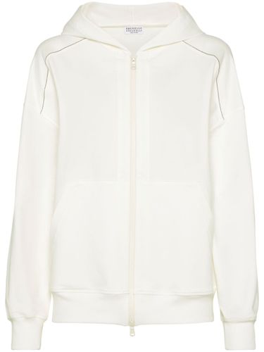 Cotton Zipped Hoodie - Brunello Cucinelli - Modalova